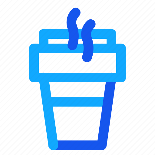 Blue, coffecup, hot, set, winter icon - Download on Iconfinder