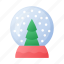 decoration, glass, toy, snow, ball, tree, winter 