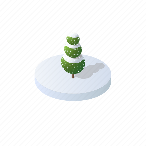 Tree, isometric, winter, object, merry, christmas, nature icon - Download on Iconfinder