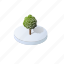 tree, isometric, winter, object, merry, christmas, nature, label, snowy 