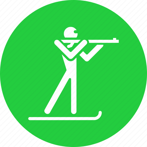 Biathlon, olympics, shooting, skiing, snow, sports, winter icon - Download on Iconfinder
