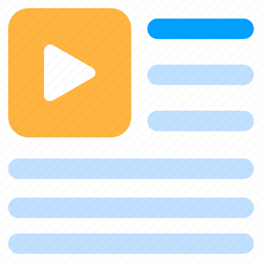 News, video, ui, element, wireframe icon - Download on Iconfinder