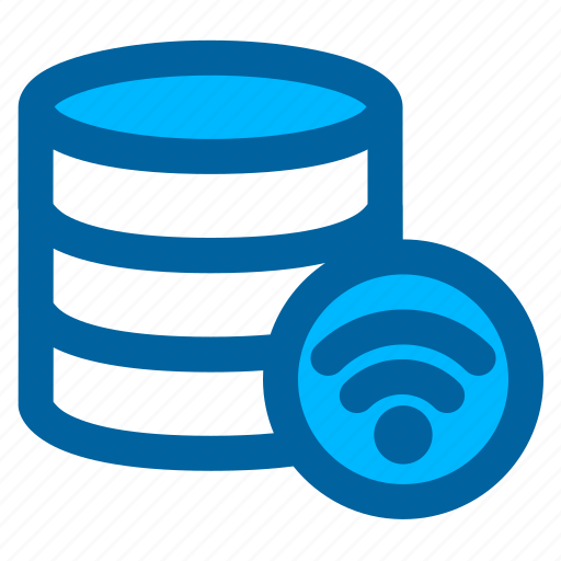 Database, server, storage, data, network, wireless, connection icon - Download on Iconfinder