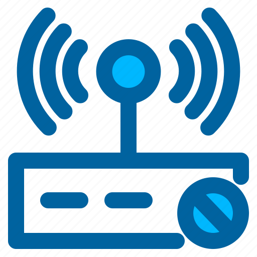 Router, disable, wifi, wireless, internet, connection, network icon - Download on Iconfinder