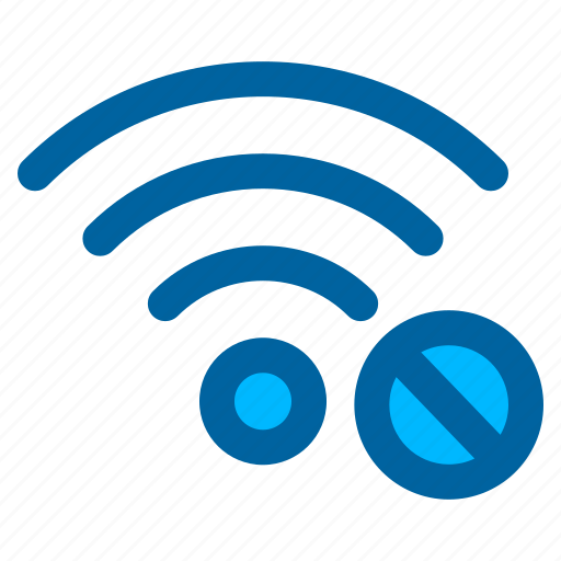 Wifi, blocked, wireless, internet, connection, disable, not connected icon - Download on Iconfinder