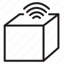 wireless, technology, signal, connection, wifi, box, cube