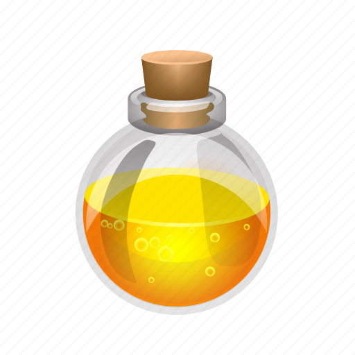 yellow potion bottle