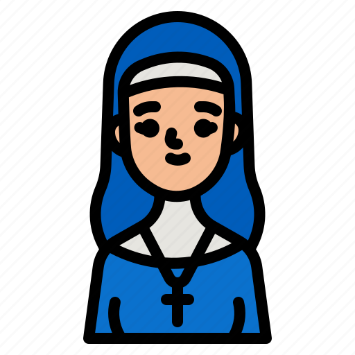 Nun, catholic, christian, people, occupation icon - Download on Iconfinder