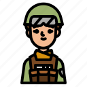 soldier, army, military, user, woman