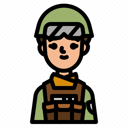 Soldier, army, military, user, woman icon - Download on Iconfinder