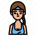 sport, woman, girl, user, avatar