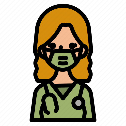 Veterinarian, occupation, woman, people, job icon - Download on Iconfinder