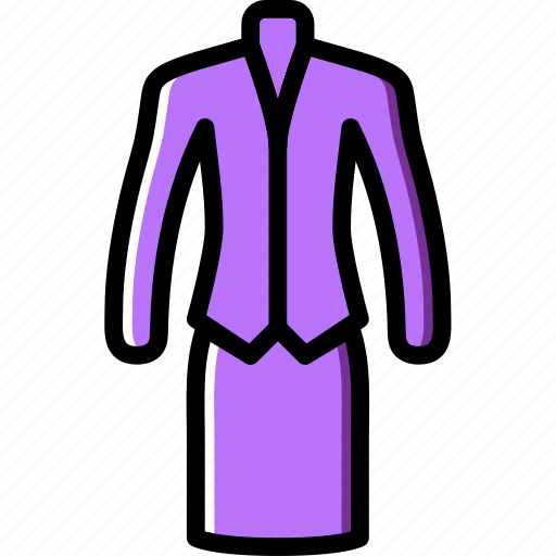 Clothes, fashion, suit, woman icon - Download on Iconfinder