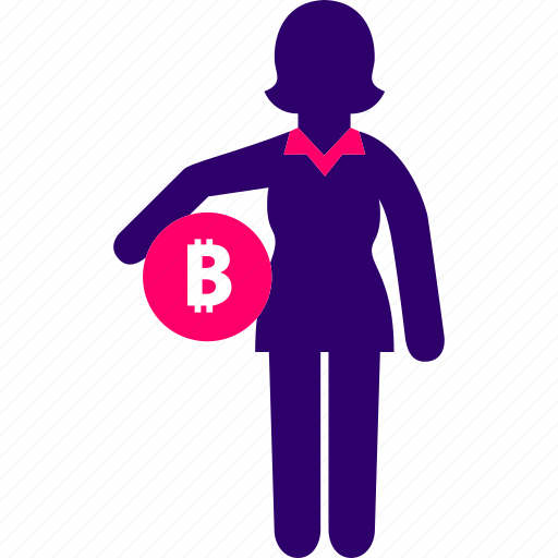 Administration, bitcoin, business, money, woman icon - Download on Iconfinder