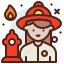 avatar, firefighter, job, profile 