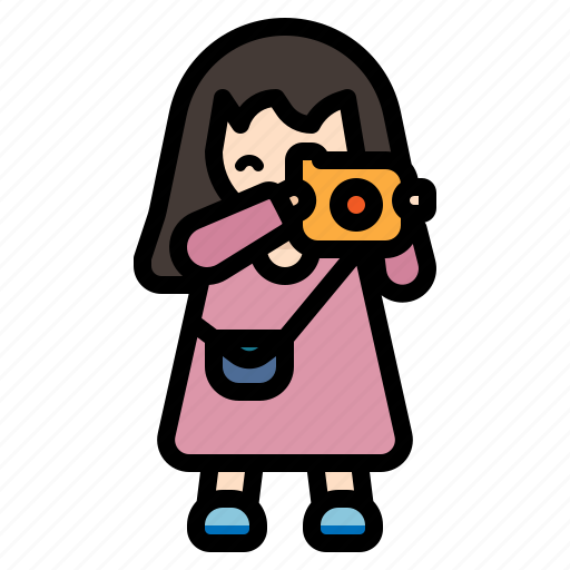 Girl, woman, camera, photo, picture, polaroid, avatar icon - Download on Iconfinder