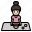 girl, woman, cooking, baking, bakery, kitchen, avatar 