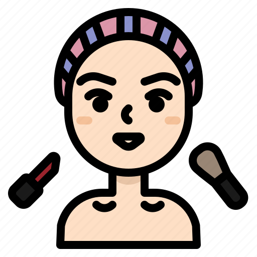 Girl, woman, makeup, lipstick, brush, beauty, artist icon - Download on Iconfinder