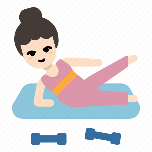 Girl, woman, exercise, gym, yoga, workout, healthy icon - Download on Iconfinder