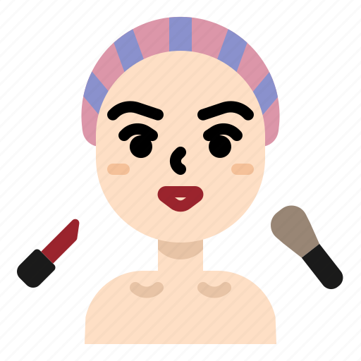 Girl, woman, makeup, lipstick, brush, beauty, artist icon - Download on Iconfinder
