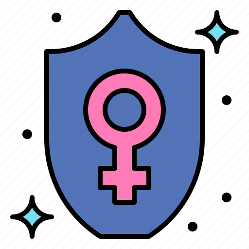 Security, shield, female, feminism, gender icon - Download on Iconfinder