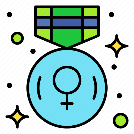Gender, women, badge, power, career icon - Download on Iconfinder