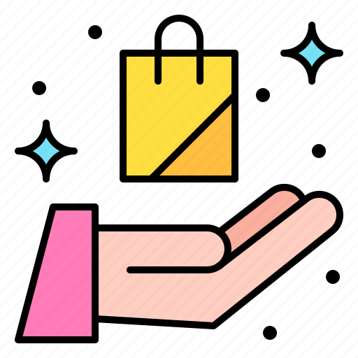 Care, hands, save, shopping, bag icon - Download on Iconfinder