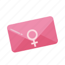 women, female, pride, envelope, sign, message, email, chat