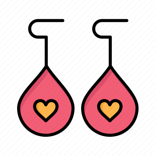 Day, earing, heart, love, women, womens icon - Download on Iconfinder