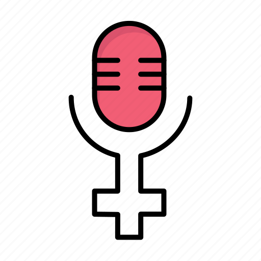 Day, microphone, record, women, womens icon - Download on Iconfinder