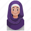headdress, hijab, islam, muslim, woman, young 