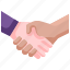 agreement, cooperate, hand, handshake, partnership, shake 