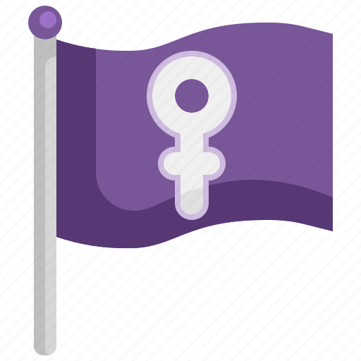 Day, female, feminism, flag, womens icon - Download on Iconfinder