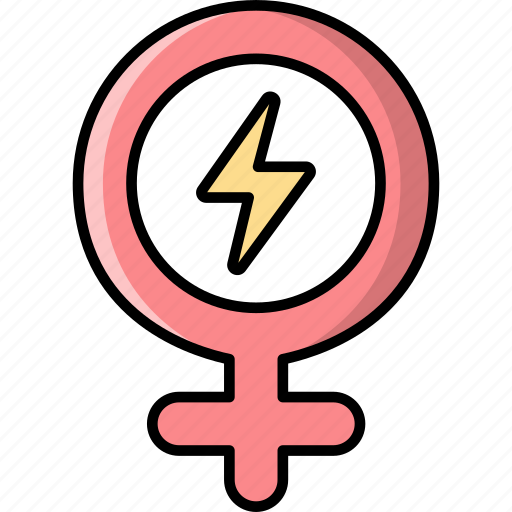 Girl, power, womens day, sign icon - Download on Iconfinder