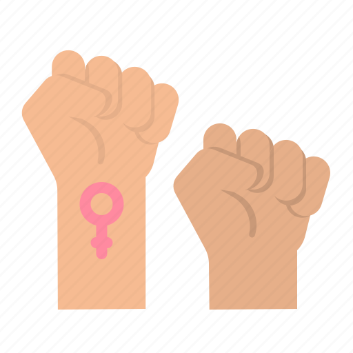 Feminine, hand, feminist, feminism, women icon - Download on Iconfinder