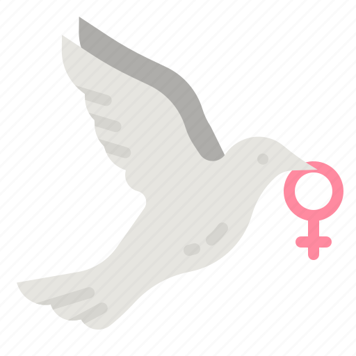 Freedom, bird, dove, peace, woman icon - Download on Iconfinder