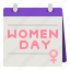 woman, march, womens, day, calendar 
