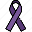 awareness, cultures, day, purple, ribbon, womens 