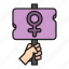 banner, female, femenine, feminism, venus, woman 