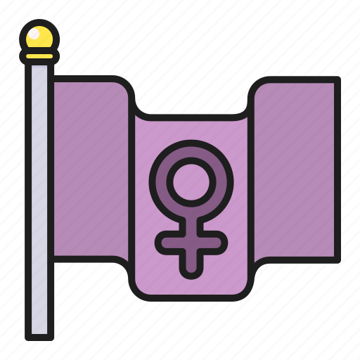 Female, femenine, feminism, flag, venus, woman icon - Download on Iconfinder