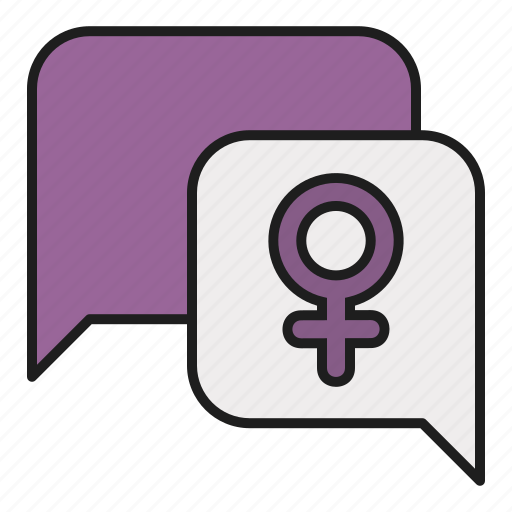 Chat, conversation, feminism, speech, venus, woman icon - Download on Iconfinder