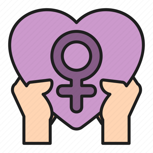 Day, feminism, hands, heart, hold, women icon - Download on Iconfinder