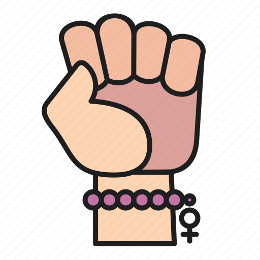 Feminism, fist, gesture, hand, protest, punch, women icon - Download on Iconfinder