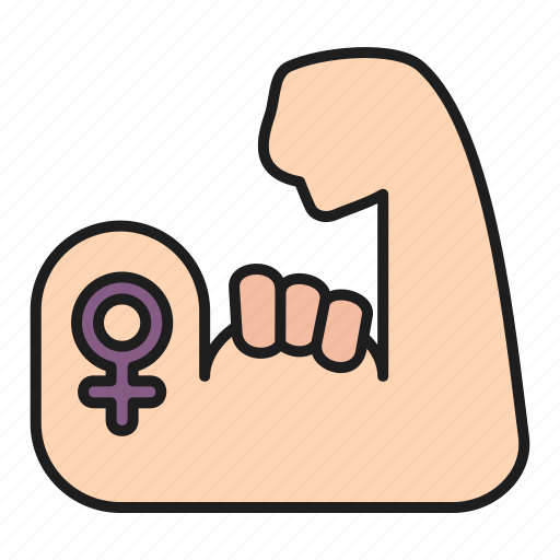 Feminism, fist, gender, gestures, punch, strong, woman icon - Download on Iconfinder