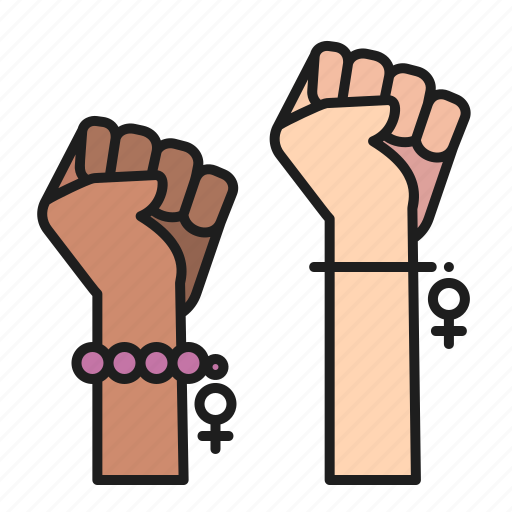 Feminism, fists, gesture, hand, protest, punch, women icon - Download on Iconfinder