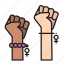 feminism, fists, gesture, hand, protest, punch, women 
