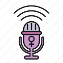 female, feminism, gender, microphone, venus, voice, woman