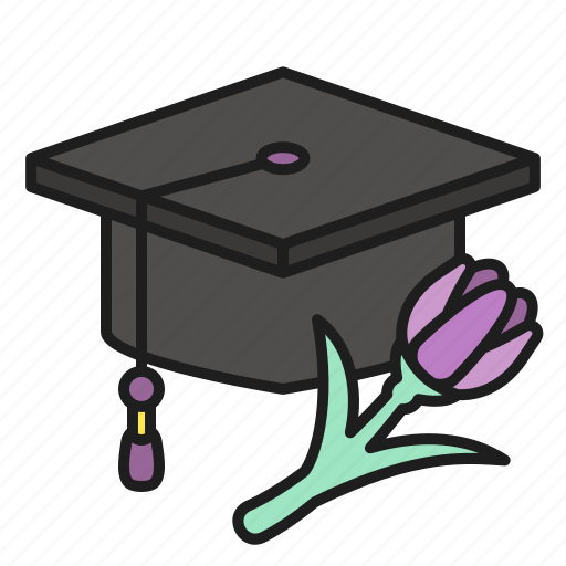 Cap, education, graduate, graduation, student, woman icon - Download on Iconfinder