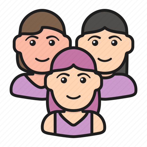 Avatars, group, meeting, people, team, users, women icon - Download on Iconfinder