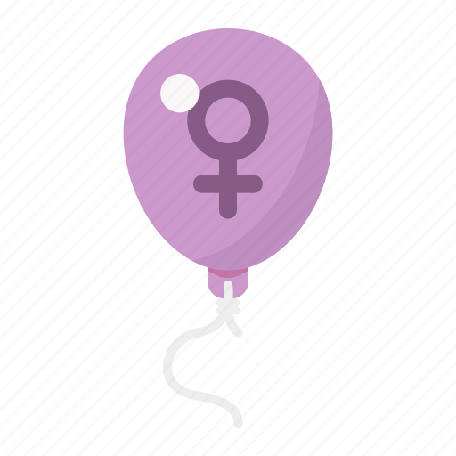 Ballon, femenine, feminism, woman, women icon - Download on Iconfinder
